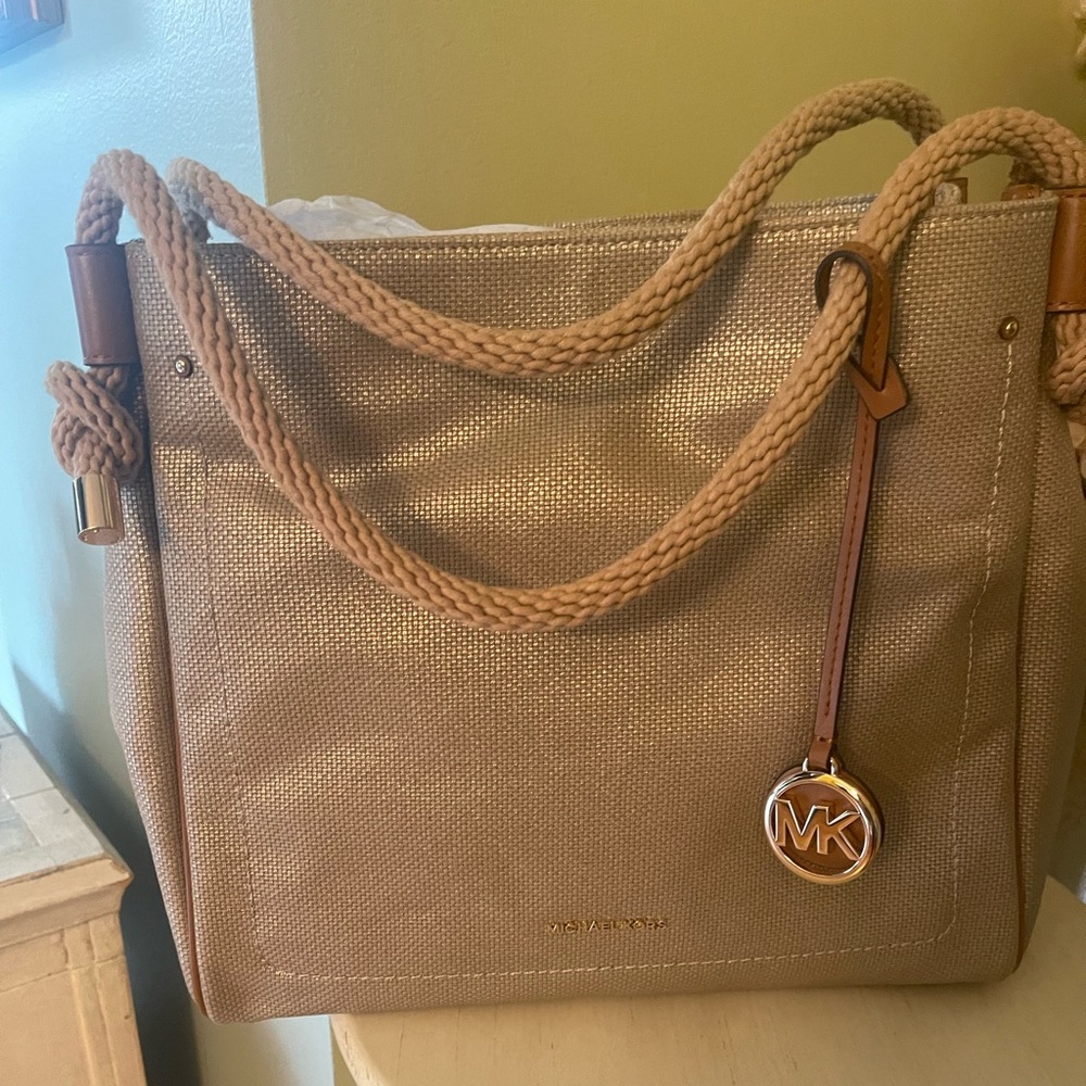 Michael Kors Fabric Shoulder Bag